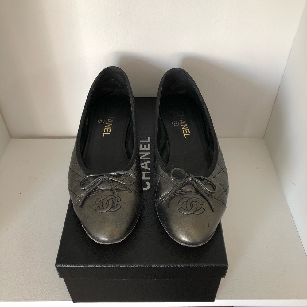 Chanel Quilted Ballet Flats